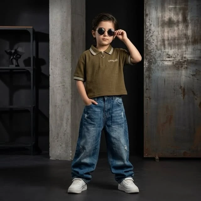 Voxom Junior Olive polo edit — official collection photograph